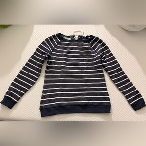 Tommy Hilfiger Vintage Striped Navy Blue and White Sweater.